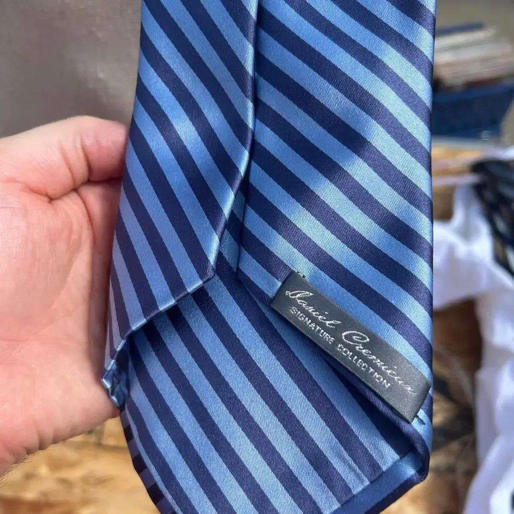 Daniel Cremieux Blue Striped Limited Edition Neck Tie